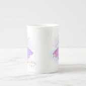 Stylish Ballerina Birthday Wishes | Geboortedag Porselein Kop (Voorkant)