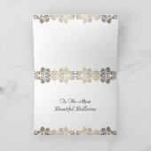 Stylish Ballerina Personalized Photo Collage Card Kaart (Binnen)