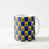 Stylish Barbados Flag Coffee Mok (Voorkant rechts)