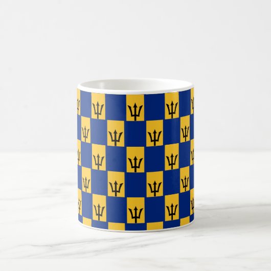 Stylish Barbados Flag Coffee Mok (Center)