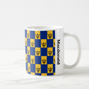 Stylish Barbados Flag Coffee Mok
