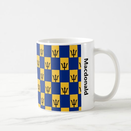 Stylish Barbados Flag Coffee Mok (Rechts)