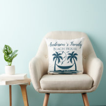 Stylish Beach House Palm Tree Hammock Familienaam