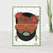Stylish Beard LGBTQ-feestkaart Kaart (Voorkant)