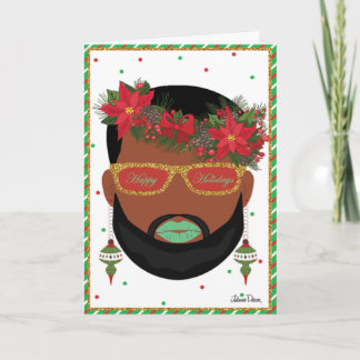 Stylish Beard LGBTQ-feestkaart Kaart