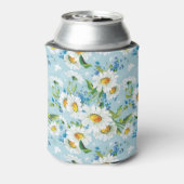 Stylish beautiful bright floral pattern 2 blikjeskoeler (Blikje Achterkant)