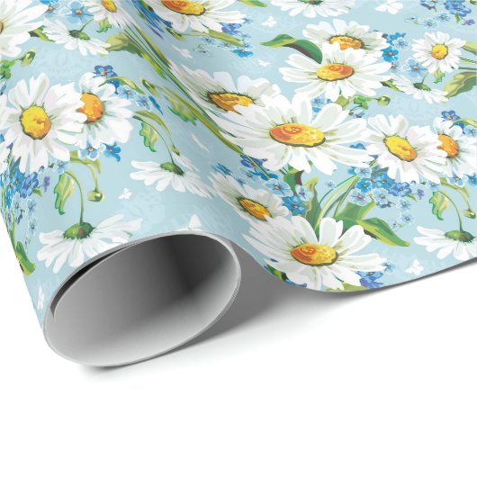 Stylish beautiful bright floral pattern 2 cadeaupapier (Rol Hoek)