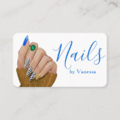 Stylish Beauty Professional Nail Technician Chic Visitekaartje (Voorkant)