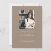 Stylish Beige | Aankondiging van twee foto-Afstude (Achterkant)