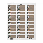 Stylish Beige | Adres voor teruggave Afstuderen fo Etiket (Full Sheet)