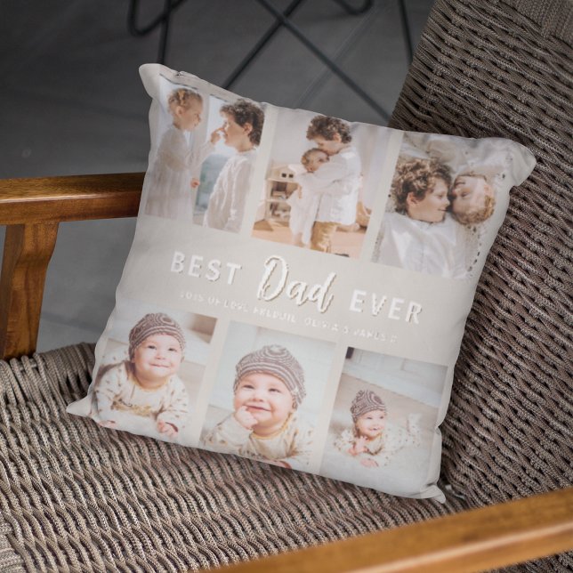 Stylish Best Dad Ever Throw Pillow Kussen (Creator heeft geüpload)