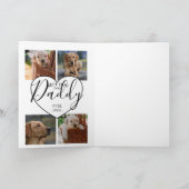 Stylish Best Ever Dog papa | Foto Feestdagen Kaart (Binnen)