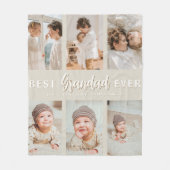 Stylish Best Grandad Ever 6 Photo  Fleece Deken (Voorkant)