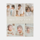 Stylish Best Mom Ever 6 Photo  Fleece Deken (Voorkant)