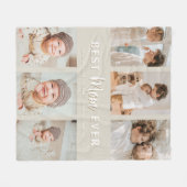 Stylish Best Mom Ever 6 Photo  Fleece Deken (Voorkant (Horizontaal))