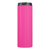 Stylish Bight Pink Branded Company Business Logo Thermosbeker (Achterkant)