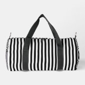 Stylish Black and White Pattern Weekend Duffle Bag Plunjezak (Achterkant)