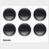 Stylish Black and White Product Labels Blue Frame (Vel)