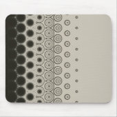 Stylish Black circles on White mouse pad Muismat (Voorkant)