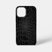 Stylish Black Crocodile iPhone Hoesje (Achterkant)