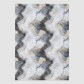 Stylish Black & Gold Marble Pattern Tissue Paper Tissuepapier (Voorkant)