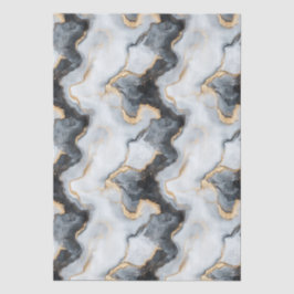 Stylish Black & Gold Marble Pattern Tissue Paper Tissuepapier