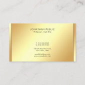 Stylish Black & Gold Professional Modern Template Visitekaartje (Achterkant)