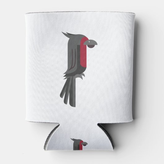 Stylish Black Palm Cockato Blikjeskoeler (Voorkant)