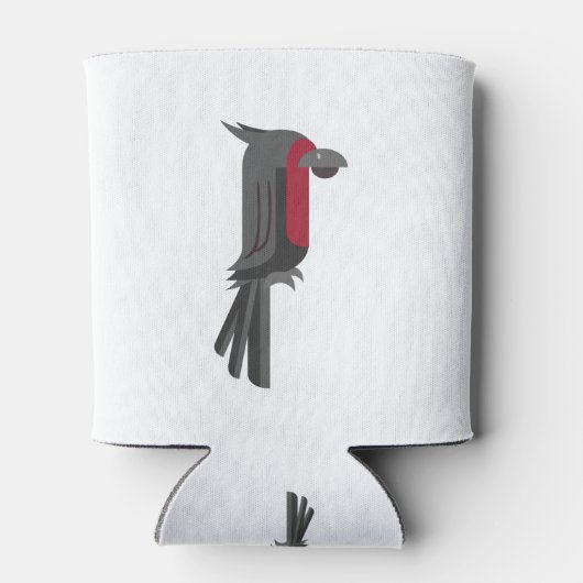 Stylish Black Palm Cockato Blikjeskoeler (Achterkant)