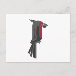 Stylish Black Palm Cockato Briefkaart