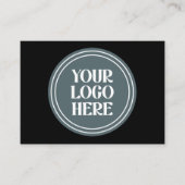 Stylish Black QR Code Design | Elegant Brand Visitekaartje (Voorkant)