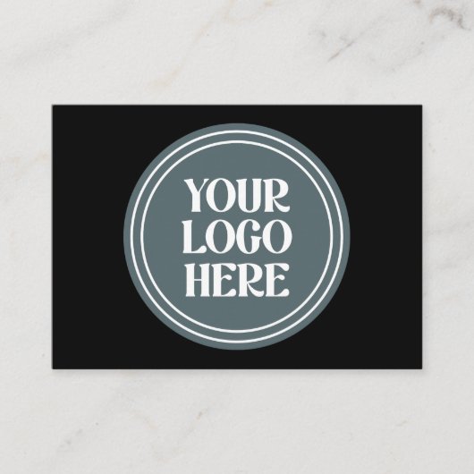 Stylish Black QR Code Design | Elegant Brand Visitekaartje (Voorkant)