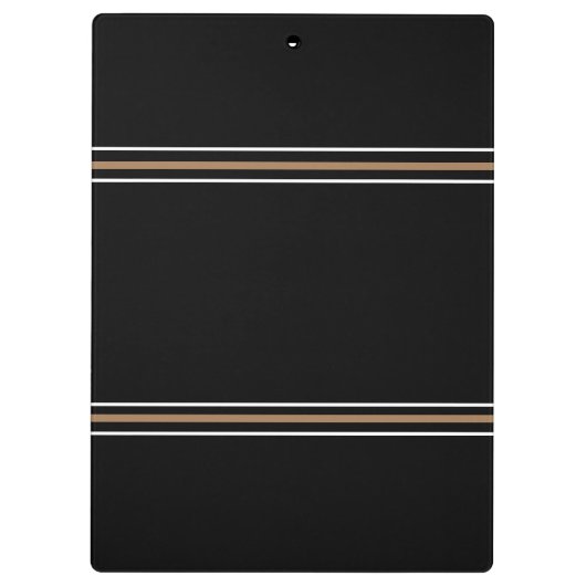 Stylish Black Red Designer Monogramed Initialen Klembord (Achterkant)