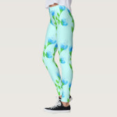 Stylish Blue Floral Pants Leggings (Links)