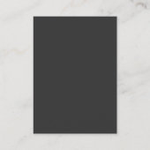 Stylish Blue Grey Trendy Monogram Visitekaartje (Achterkant)