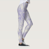 Stylish Blue Paris Toile Design Leggings (Rechts)
