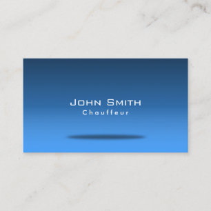 Stylish Blue Room Chauffeur Visitekaartje