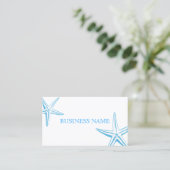 Stylish Blue Starfish Beauty Salon Visitekaartje (Staand voorkant)
