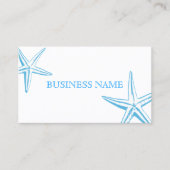 Stylish Blue Starfish Beauty Salon Visitekaartje (Voorkant)