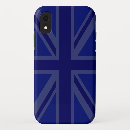 Stylish Blue Union Jack Case-Mate iPhone Case (Achterkant)