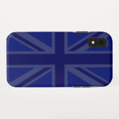 Stylish Blue Union Jack Case-Mate iPhone Case (Achterkant (horizontaal))
