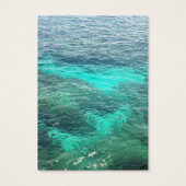 Stylish Blue Water Earring Holder Visitekaartjes (Achterkant)