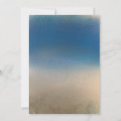 Stylish Blue & White Winter Retirement Party Kaart (Achterkant)