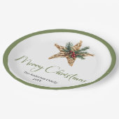 Stylish Bohemian Neutral Colors Holiday Plates Papieren Bordje (Gekanteld)