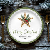 Stylish Bohemian Neutral Colors Holiday Plates Papieren Bordje