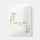 Stylish Bohemian Wedding with Soft Beige and Yello Bedankzakje (Voorkant)