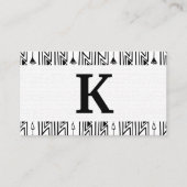 Stylish Boho Pattern Square Visitekaartje (Voorkant)