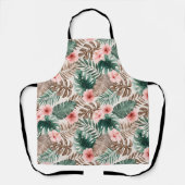 Stylish Boho Waterverf Tropical Floral Schort (Voorkant)