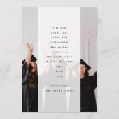 Stylish Bold Yellow Gold Foil AFSTUDEERDER Foto 20 Aankondiging (Achterkant)