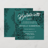 Stylish Border Bachelorette Party Invitation Kaart (Voorkant / Achterkant)